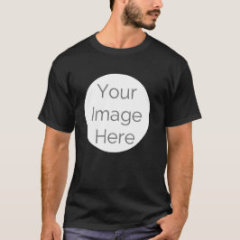 Camiseta a sua imagem aqui, personalizada "crie a sua própr