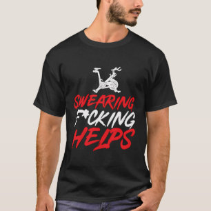 Camiseta A Sudorese Ajuda Na Classe De Rotação De Ciclagem