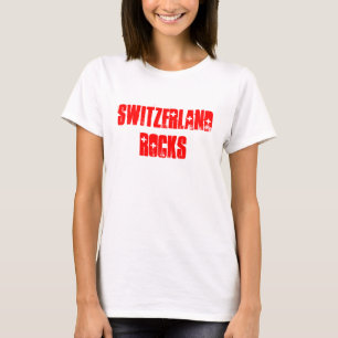 Camiseta A suiça balança o t-shirt da lembrança