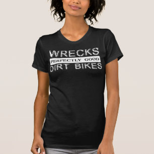 Camiseta A sujeira das destruições Bikes a bicicleta do