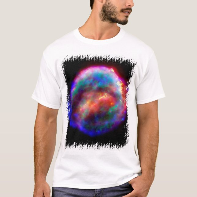 Camiseta A Supernova de Kepler, que ainda permanece no espa (Frente)