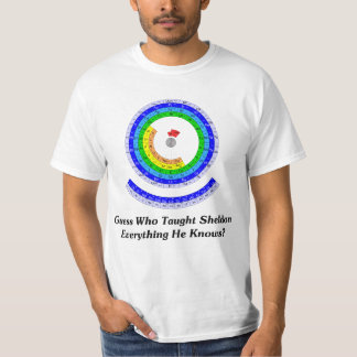 Camiseta A suposição quem ensinou a Sheldon tudo ele sabe?