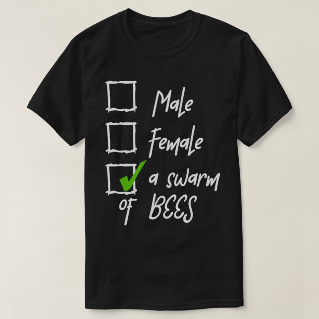 Camiseta A Swarm Of Bees Nonbinary Pride LGBT Enby Non Bina (Frente do Design)