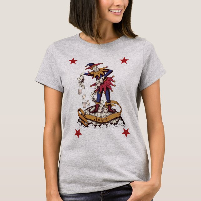 Camiseta A T-Camisa das mulheres do palhaço (Frente)