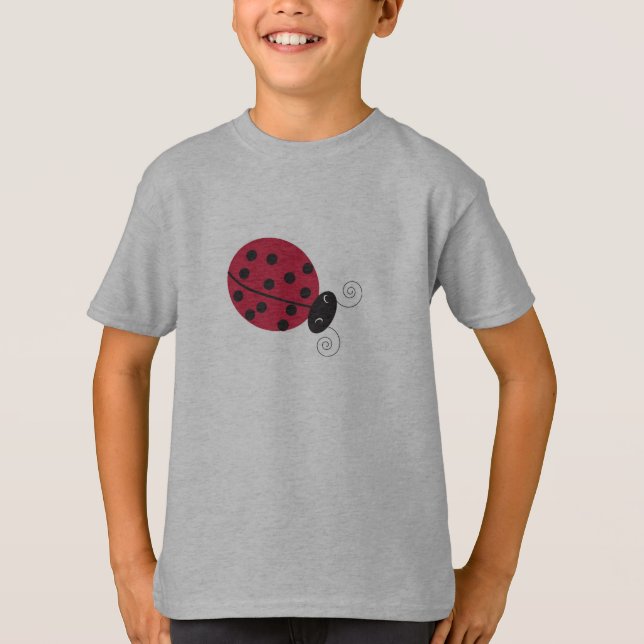 Camiseta A T das crianças de Lady Bug (Frente)