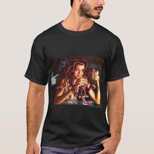 Camiseta A T-shirt dos Homens Fantasia Ela tem a aparência (Frente)