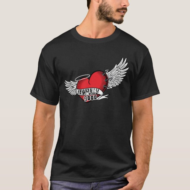Camiseta A t-shirt dos homens, que é muito boa - Preta (Frente)