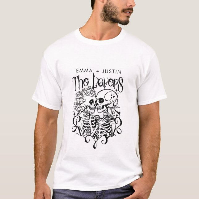 Camiseta A Tarot dos Amantes Personalizada (Frente)