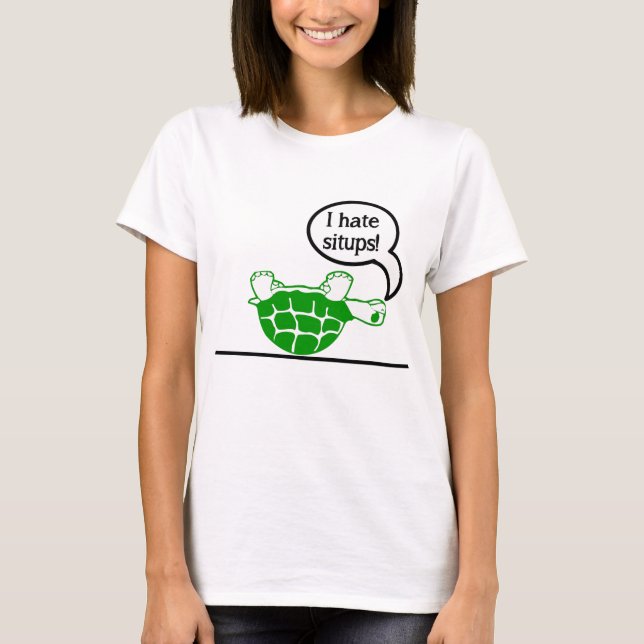 Camiseta A tartaruga deia o Situps (Frente)