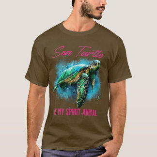 Camiseta A Tartaruga Do Mar É O Meu Animal Espirituoso