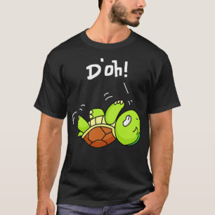 Camiseta A Tartaruga Engraçada E Bonita Fica Diversão De Tr