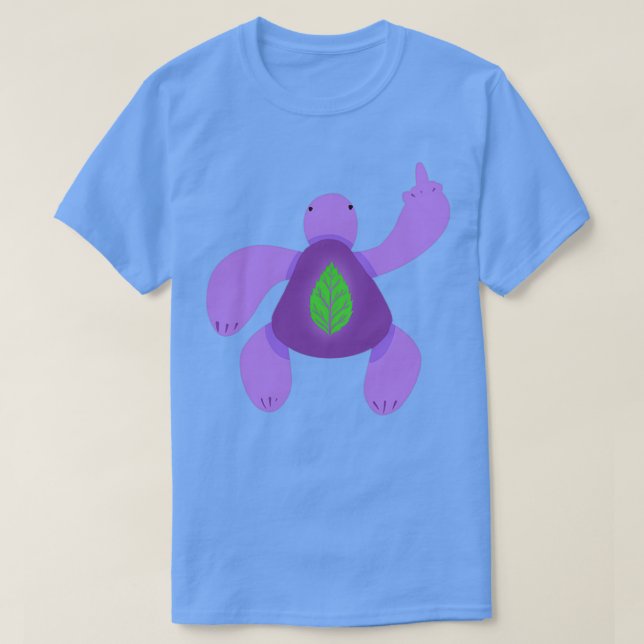 Camiseta A Tartaruga Roxa (Frente do Design)