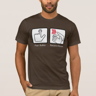 Camiseta A tecla, recebe o bacon - distribuidor do bacon