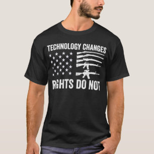 Camiseta A tecnologia muda os direitos não goza dos direito