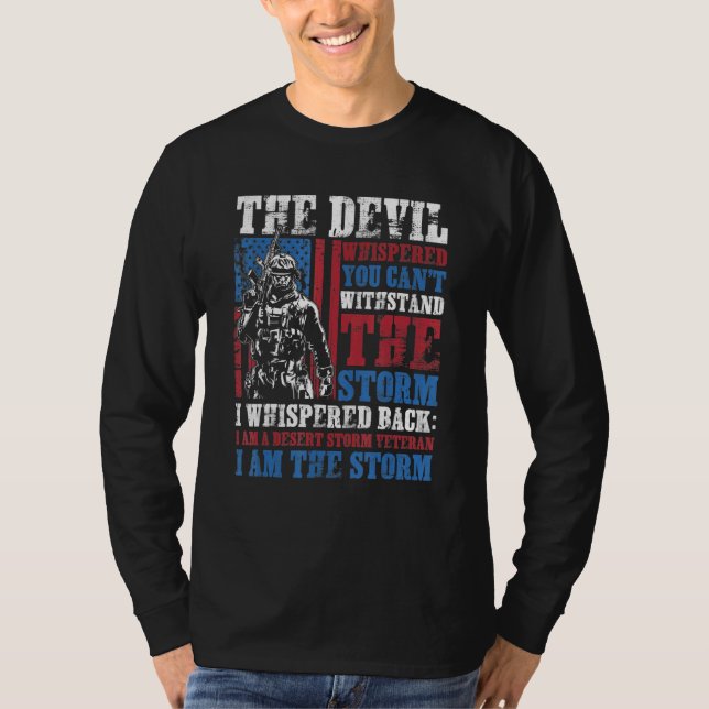 Camiseta A Tempestade Do Deserto, Veterano, Consegue Resist (Frente)