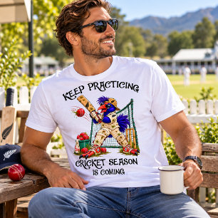 Camiseta A Temporada de Críquete do Barry Pukeko Está Chega
