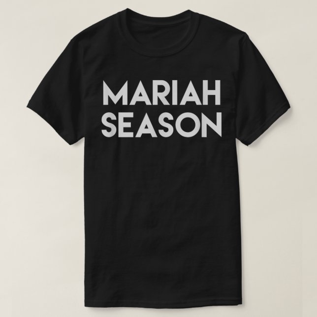 Camiseta A temporada de Mariah está aqui no Natal (Frente do Design)