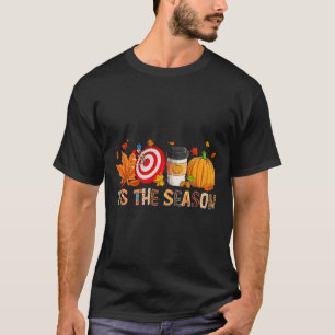 Camiseta A temporada Leopard Pumpkin Darts Halloween Fall L