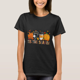 Camiseta A temporada Leopard Pumpkin Lacrosse Halloween Fal