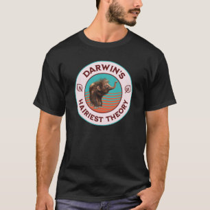 Camiseta A Teoria Mais Peluda de Darwin Mamute Lanoso Fofo