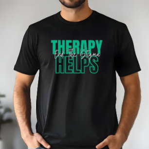 Camiseta A Terapêutica Ajuda a Acabar com o Estigma em text
