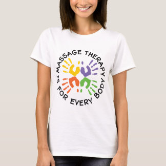Camiseta A terapia da massagem é para cada corpo