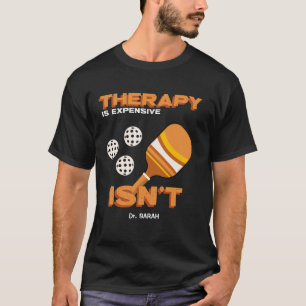 Camiseta A TERAPIA É CARA. VICIADO EM PICKLEBALL pickleball