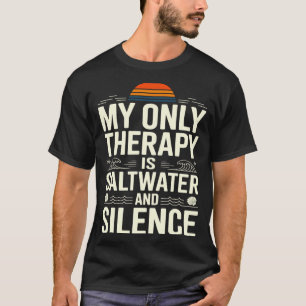 Camiseta A terapia é r e Silêncio Roupas casuais de verão n