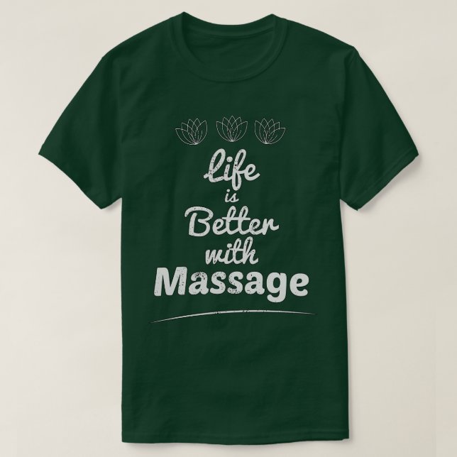 Camiseta A terapia por massagem melhora a qualidade de vida (Frente do Design)