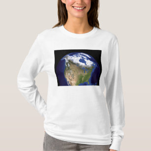 Camiseta A terra de mármore azul 5 da próxima geração