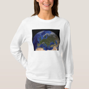 Camiseta A terra de mármore azul 6 da próxima geração