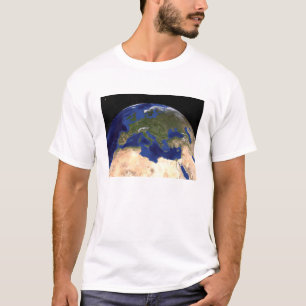 Camiseta A terra de mármore azul 7 da próxima geração