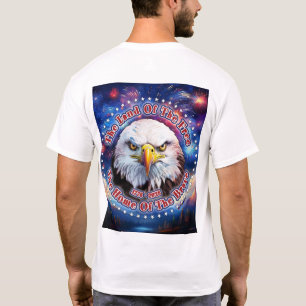 Camiseta A Terra Dos Livres Fogos De Artifício Águia Marrom