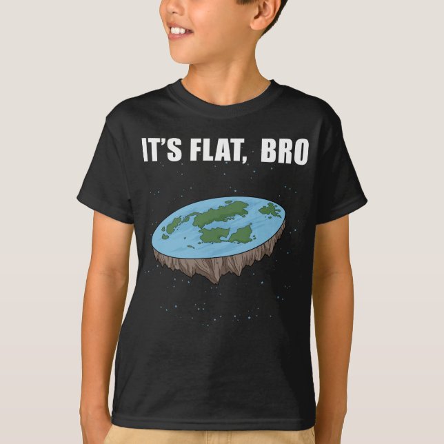 Camiseta A Terra é doação plana É Terra plana (Frente)