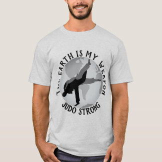 Camiseta A terra é meu judo da arma