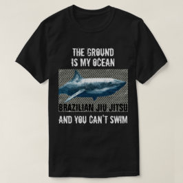 Camiseta A terra é meu t-shirt do oceano BJJ