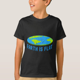 Camiseta A Terra É Plana. Dia da Terra Favorece. Terra plan
