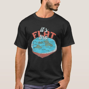 Camiseta A Terra é plana É uma parede plana de gelo