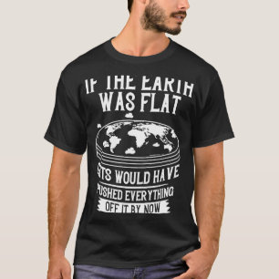 Camiseta A Terra é um mapa da Teoria Mundial Plana