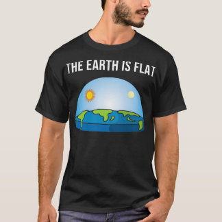 Camiseta A Terra É Uma Terra Plana Da Sociedade Da Terra Pl