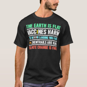 Camiseta A Terra É Vacinas Planas Prejudicam Quimtros De Qu
