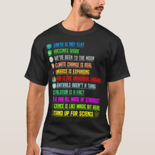 Camiseta A Terra Não É Gráfica Da Sociedade Plana Da Terra