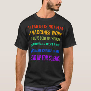 Camiseta A Terra Não É Vacina Flat Que Trabalhamos No