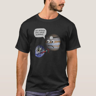 Camiseta A terra obtem diagnosticada com seres humanos