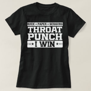 Camiseta A tesoura de papel Rock Dura Punch I Wor Quote