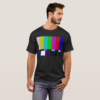 Camiseta A tevê barra o teste da cor