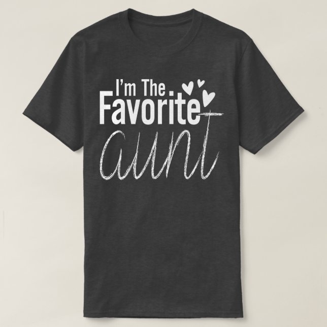 Camiseta A tia favorita (Frente do Design)