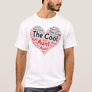 Camiseta A Tia Legal, Melhor Tia de Todos os Tempos Nuvem d