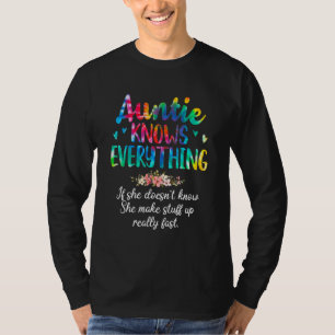 Camiseta A Tia Sabe Tudo O Que É Corante Para As Mulheres.