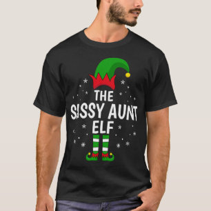 Camiseta A Tia Sassy Elf Coincidindo Família Engraçado Nata